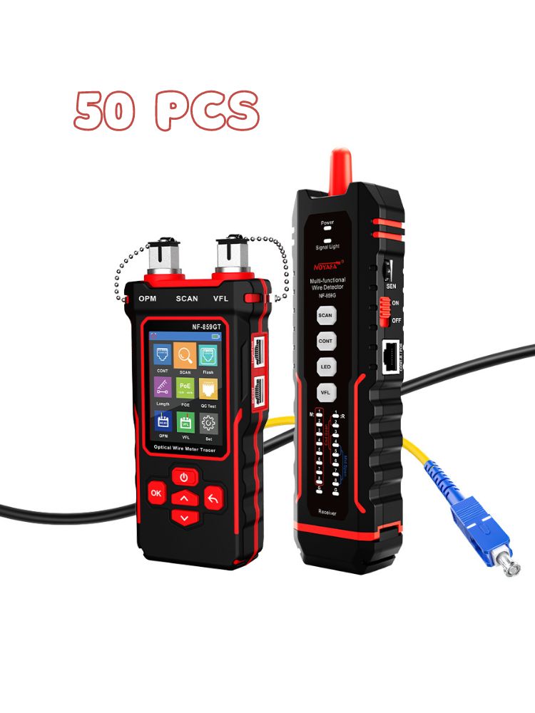 [New Arrival] NOYAFA NF-859GT Ethernet & Fiber Multi Cable Tester with a Unique Receiver Integrating a Variety of Functions of Alignment Test, VFL, PoE