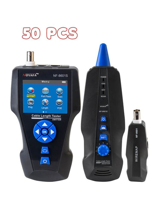 Noyafa NF-8601S TDR Cable Tracer Tester with PoE / Ping for RJ45, RJ11, BNC, Metal Cables