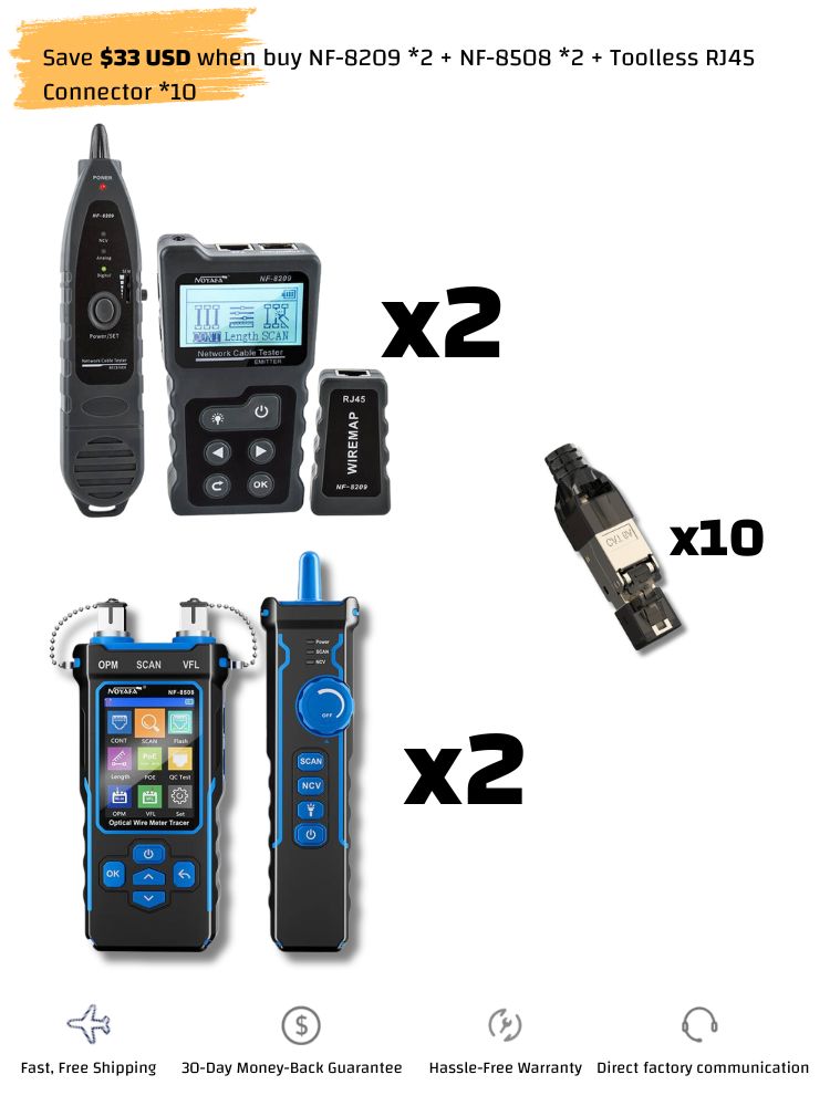 Noyafa NF-8209 erweiterter Netzwerkkabel-Tester mit Tone Tracer