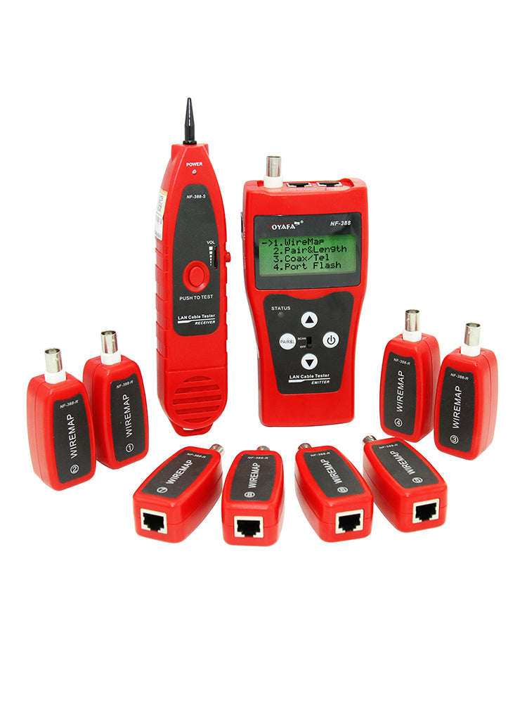 Factory Price NOYAFA NF-300 LCD Cable Tester Support Coax, RJ45, RJ11,  USB-A, and Metal Cables