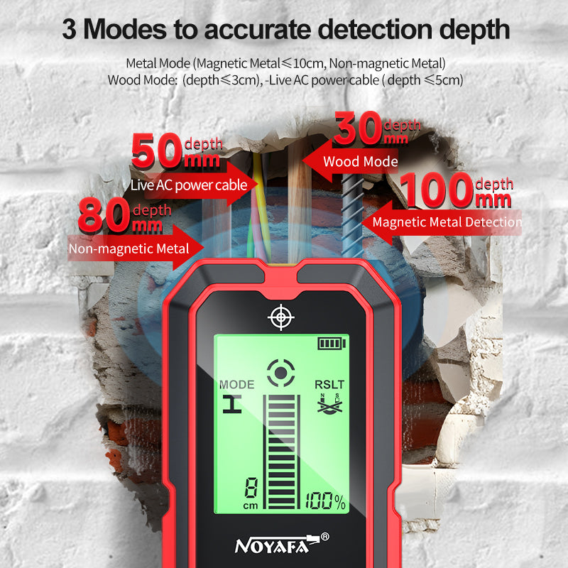 Detctor de pared noyafa NF-5101 con multifuncional, adecuado para material múltiple, alta precisión