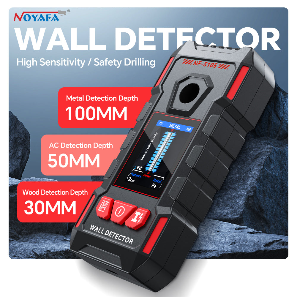 Noyafa NF -5105 Wall Revector -حساسية عالية ، حفر السلامة ، تدعم الكشف عن المواد المختلفة