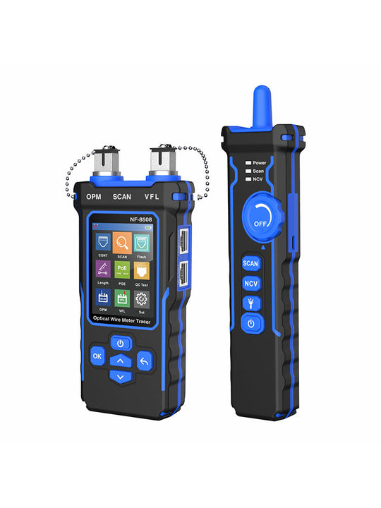 NOYAFA NF-8508 9-in-1 Multifunction Network Cable Tester with Wire Mapping, Tracing, OPM, VFL for Both Fiber Optic and Ethernet Network Maintenance and Troubleshooting