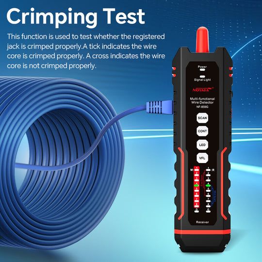 NF-859GT Red multifuncional y probador de cable óptico: medición de precisión, medidor de potencia óptica avanzada, iluminación LED