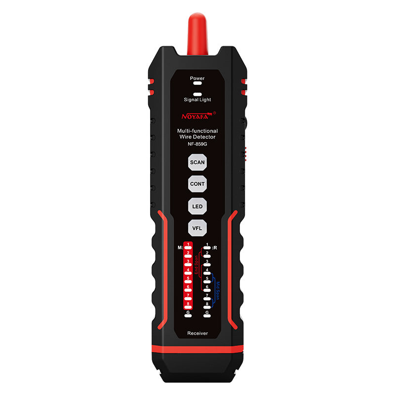 [New Arrival] NOYAFA NF-859GT Ethernet & Fiber Multi Cable Tester with a Unique Receiver Integrating a Variety of Functions of Alignment Test, VFL, PoE