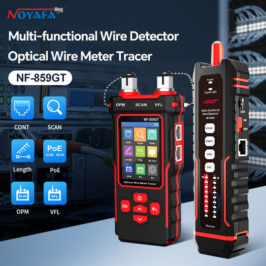 NF-859GT Multifunktionales Netzwerk und optischer Kabelprüfer-Präzisionsmessung, fortschrittlicher optischer Leistungsmessgerät, LED-Beleuchtung, LED-Beleuchtung