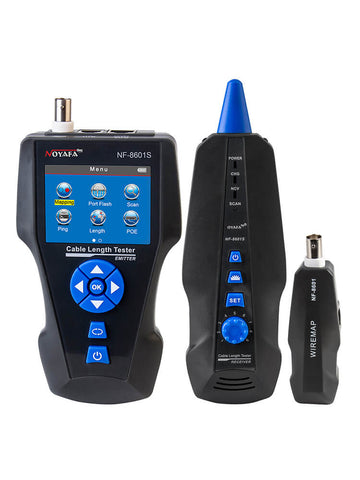 Noyafa NF-8601S TDR Cable Tracer Tester с POE / PING для RJ45, RJ11, BNC, металлические кабели