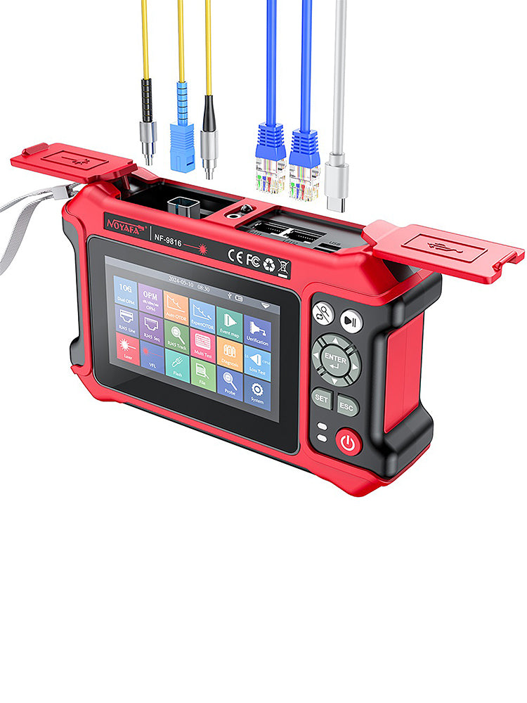 NOYAFA NF-9816 Multi-Functional OTDR  Instrument With Automatic OTDR, Expert OTDR, Event Map, 10G Split Wave Optical Power Meter, etc