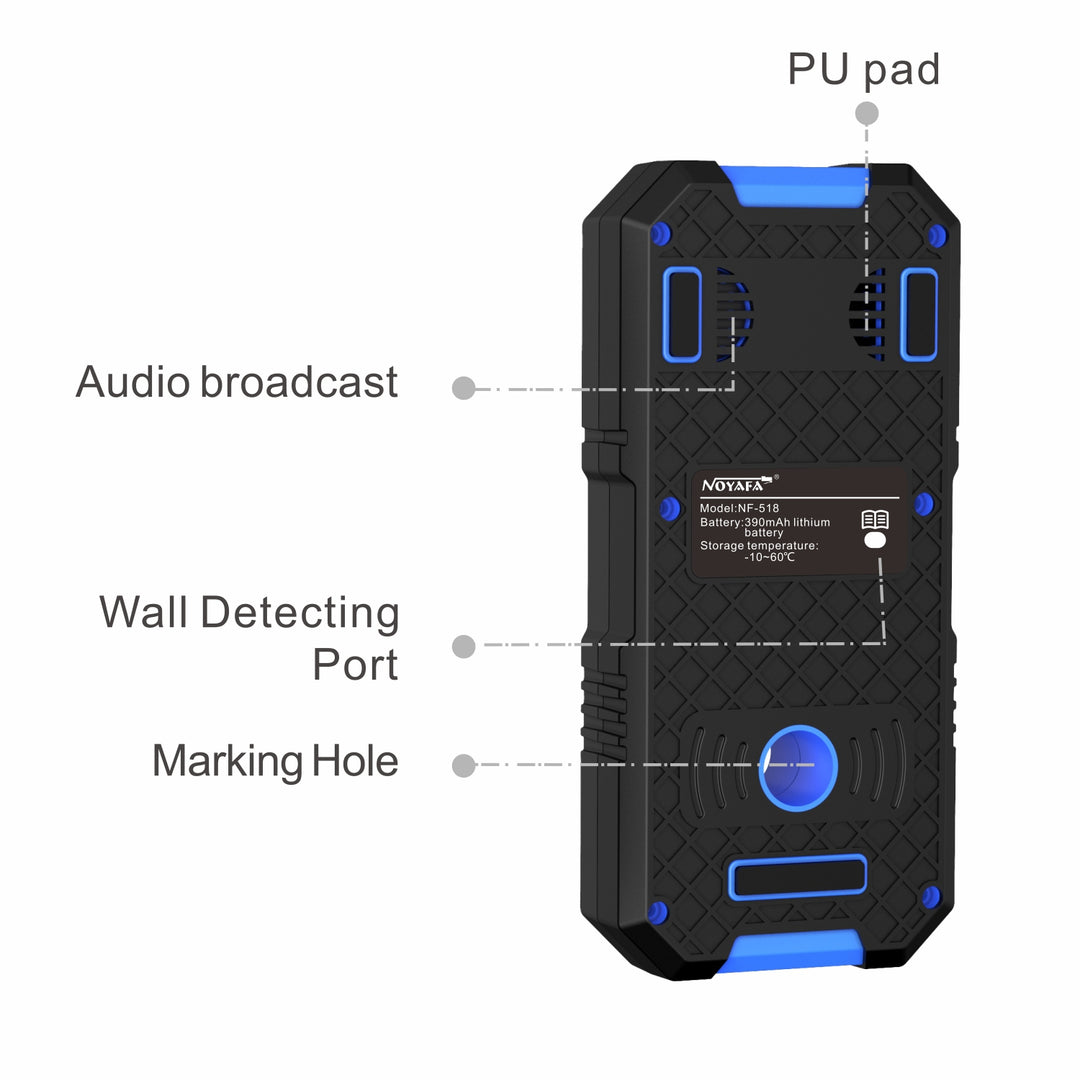 Noyafa NF-518 Detector digital multifuncional Detección de metal oculto/ cables eléctricos