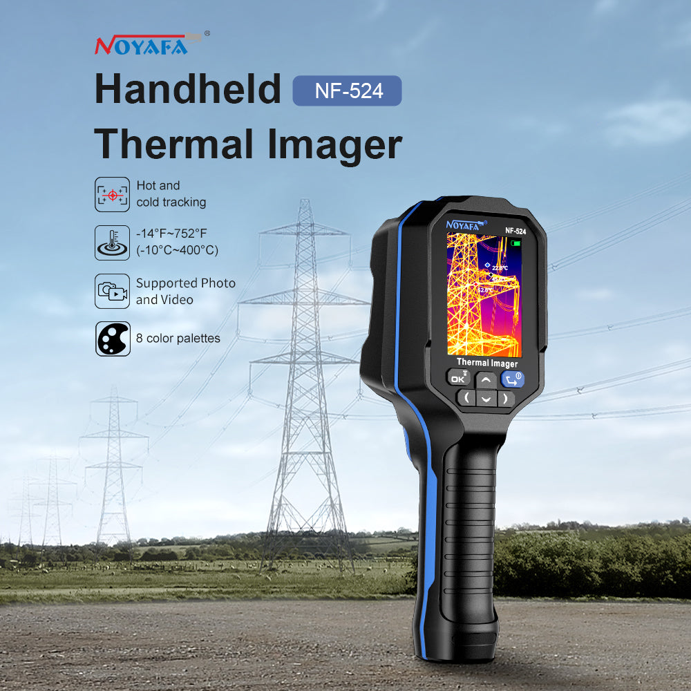 NOYAFA NF-524 Rilevatore di precisione: imager termico multifunzionale per localizzazione dei guasti in tempo reale e monitoraggio della temperatura intelligente