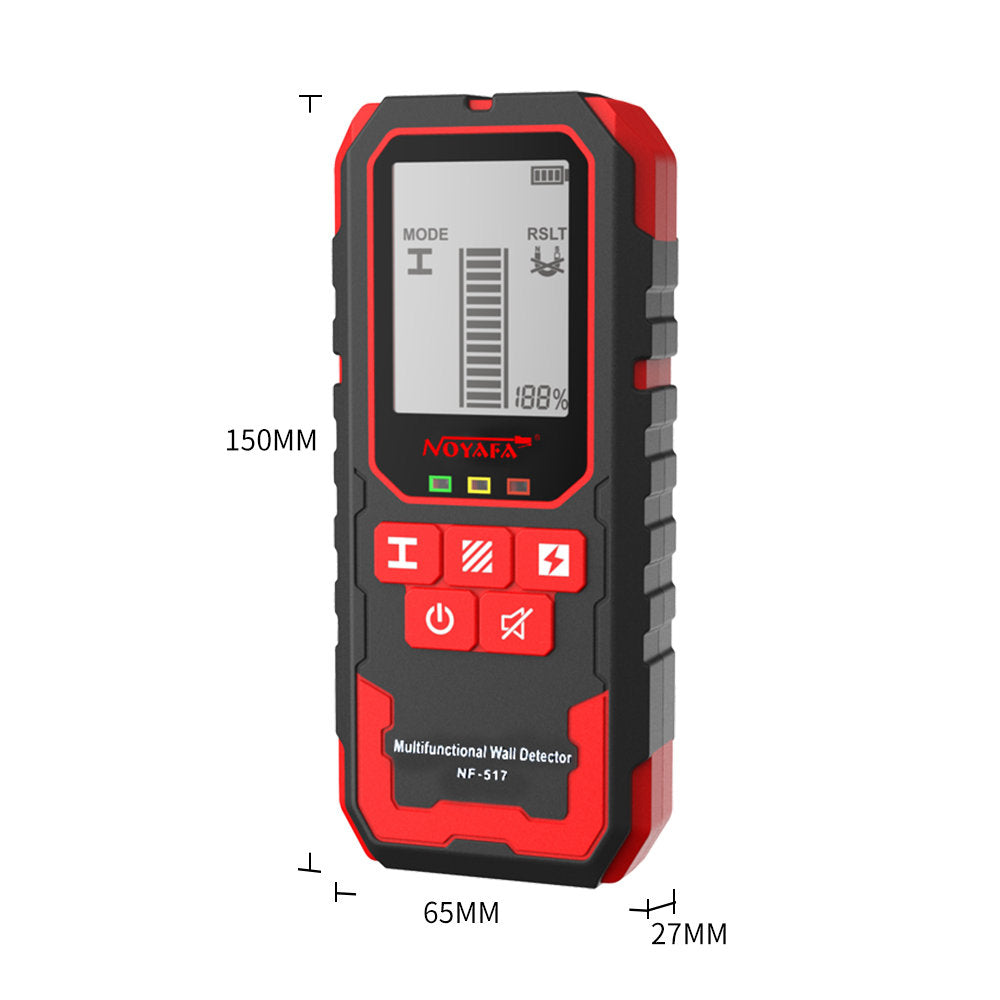 NOYAFA NF-517 Stud Finder Wall Scanner, 3 in 1 Stud Detector with LCD Display