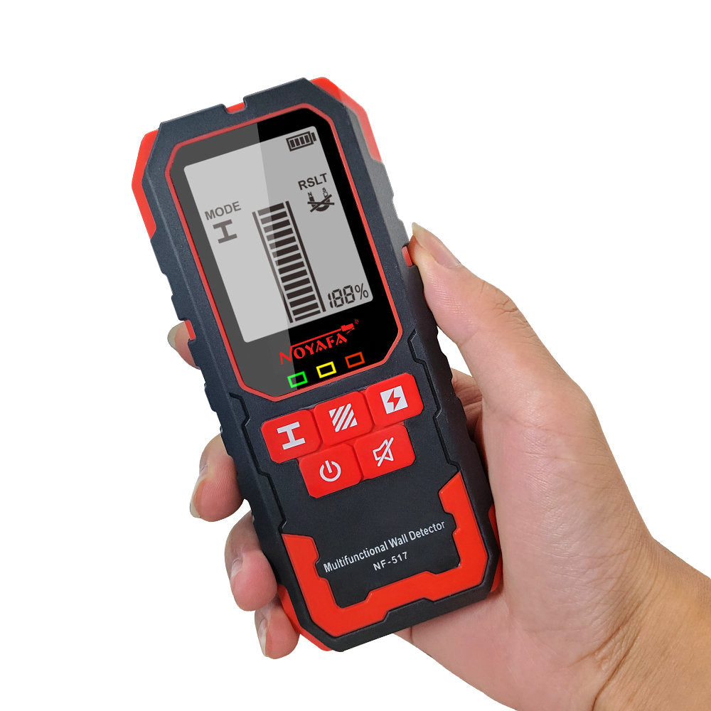 Noyafa NF-517 Finder de pared del buscador de sementales, detector de sementales 3 en 1 con pantalla LCD