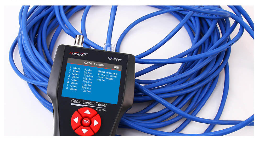 Noyafa shops nf-8601w network cable tester