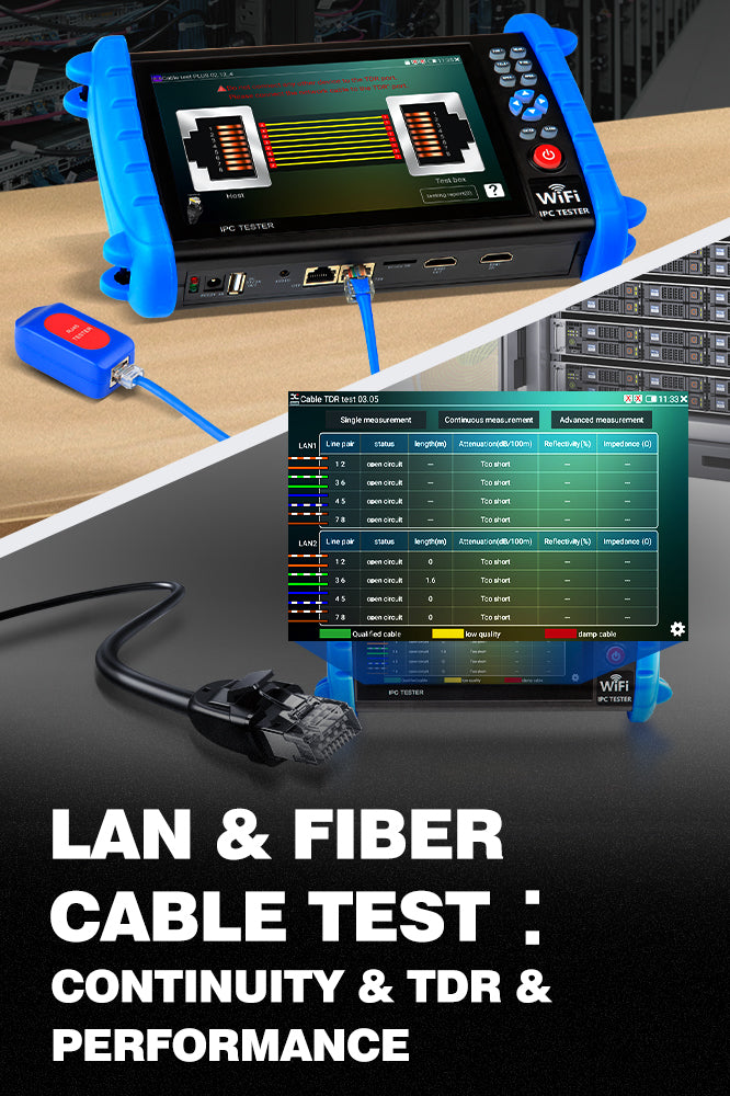 Noyafa NF-IPC722 IPC-Tester für 720p, 1080p, 4K HD-Überwachungskameras