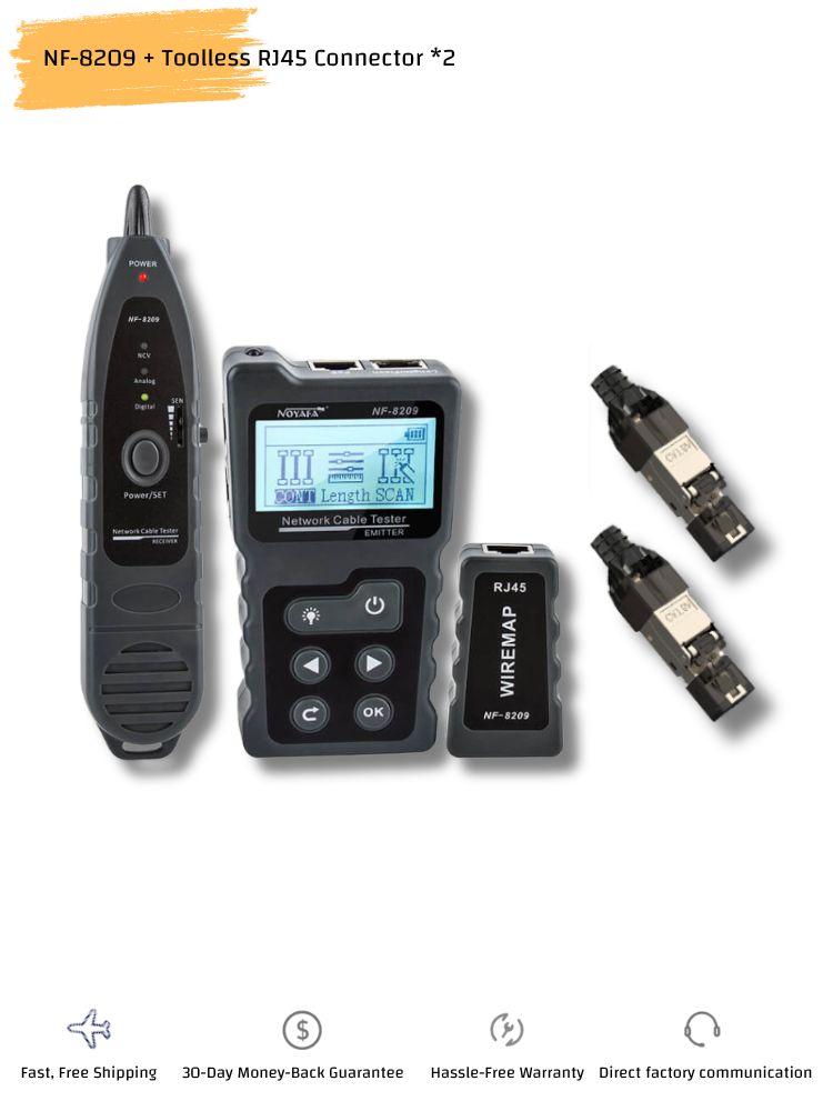 NOYAFA NF-8209 Advanced Network Cable Tester with Tone Tracer