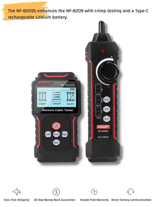 NOYAFA NF-8209 Advanced Network Cable Tester with Tone Tracer