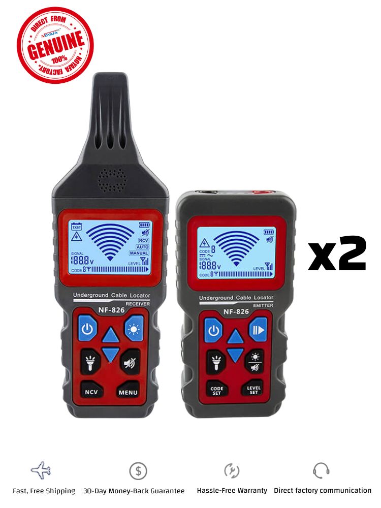 Noyafa NF-826 Drahttracer für unterirdische und Wandelektrische Drähte und Rohre